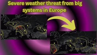 Severe weather forecast for Europe for October 10th to October 12th Systems with heavy rain wind [upl. by Ardnnek131]