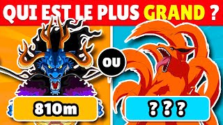 QUI EST LE PLUS GRAND  🤔  Quiz Anime 🔥 [upl. by Bornie]