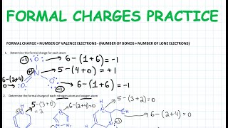 Formal Charge Practice with MANY examples [upl. by Assilram]