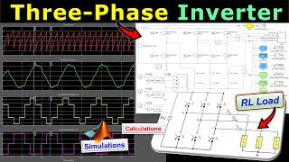 ⚡ThreePhase Inverter with RL Load 🔋 Power Electronics  Step by Step WorkedOut Example amp Simulink [upl. by Mcilroy937]