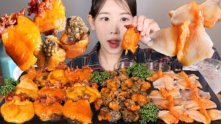 노랑이 삼총사💛✨ 멍게회 미더덕회 피조개회 먹방 Raw water sea squirt amp Raw sea squirt amp Raw ark shell mukbang korean food [upl. by Ainav401]