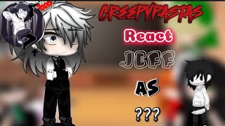 Creepypastas react Jeff as  TiktokYo👻parte 1 [upl. by Lessirg]