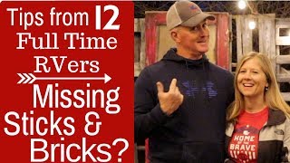 What Do Full Time RVers Miss FROM 12 FULL TIMERS  Full Time RV Living [upl. by Ecnerwal]