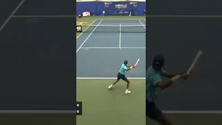 Great pick up by Eubanks against Tien ATP Knoxville atpchallenger [upl. by Ecam]