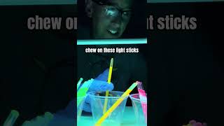 Did you know this was inside a light stick Glow stick chemistry Halloween Science [upl. by Sailesh3]