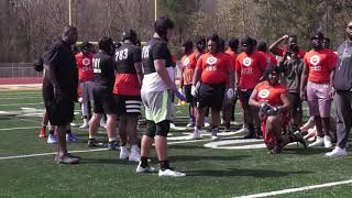 WATCH 4star OT Tate Ratledge dominates at The Opening [upl. by Meehaf]