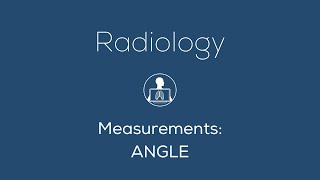 Radiology  Measurements Angle [upl. by Elyrrad]