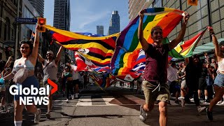 Pride Parade 2024 Toronto hosts Canadas largest pride event [upl. by Malti]