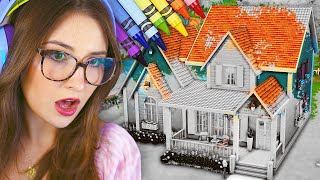 i tried the coloring book challenge in the sims 4 [upl. by Thilde]