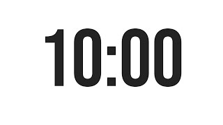 10 MINUTE TIMER  COUNTDOWN TIMER MINIMAL [upl. by Tutto]