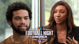 Caleb Williams pushed by dream of becoming NFLs greatest QB FULL INTERVIEW  FNIA  NFL on NBC [upl. by Assilram577]