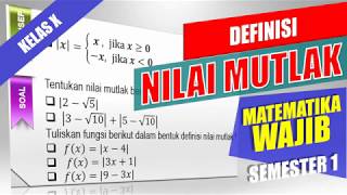 Definisi Nilai Mutlak  Part 1 [upl. by Natika]