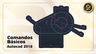 Tutorial Autocad 2018 comandos básicos para diseño CAD [upl. by Lletniuq]