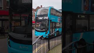 4569 YX72 OEN Enviro 400 MMC Arriva 31 to Leicester Haymarket bus station departing Charles Street [upl. by Larsen]