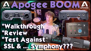 Apogee BOOM Watch Before You Buy Audio Interface Test Vs SSL amp  Symphony [upl. by Ibrek]