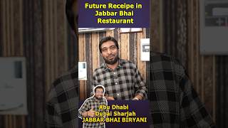 Jabbar Bhai Biryani New Menu  Arabic Mandi  Jabbar Bhai Restaurant Interview  SHARJAH shorts [upl. by Ansel]