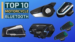 Top 10 Best Motorcycle Bluetooth Headsets in 2019  Motorcycle Communication Systems Intercom [upl. by Shalom]