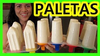 PALETAS DE MAZAPAN 😋 RECETA DE PALETAS DE HIELO 🍭 5 minutos [upl. by Gisella]