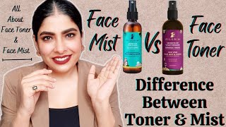 Difference Between Face Toner amp Face Mist  Pilgrim Face Mist amp Toner Review  Antima Dubey Samaa [upl. by Eiclek]