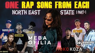 ONE RAP SONG FROM EACH NORTH EAST STATE [upl. by Ripleigh]