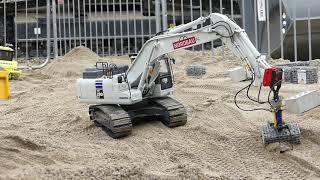 Komatsu PC 290 stacking gabions at Bauma 2019 [upl. by Kessler]