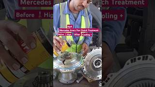 fanclutch treatment Mercedes Arocs mp4shortsviral automobile mechanic germany technology [upl. by Ailima391]