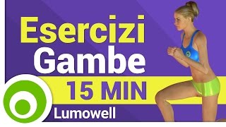 Esercizi per le Gambe a Casa  Dimagrire e Rassodare [upl. by Ardle]