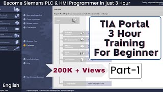 TIA Portal  3 Hour Complete Training For Beginner  Part1  English [upl. by Gilliam]