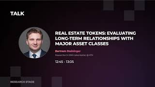 Real Estate Tokens Evaluating LongTerm Relationships with Major Asset Classes Bertram Steininger [upl. by Assadah]