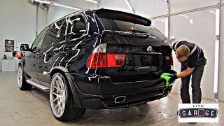 Кварцевое стекло GYEON QUARTZ для BMW X5 E53 48iS [upl. by Riley]