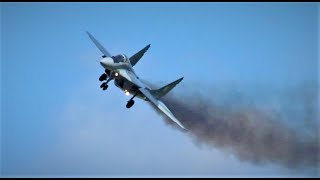 F16 amp MIG29 Start Malbork [upl. by Yreffoeg]