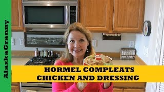 Hormel Compleats MRE Chicken and Dressing Ready to Eat Meals Bug Out Bag Prepping Food [upl. by Sweet]