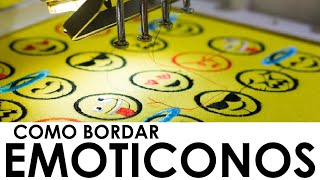 🟢02👉 Como bordamos EMOTICONO  PROCESO [upl. by Airekal]