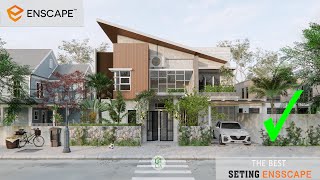 ✅ SETTING RENDER NGOẠI THẤT ENSCAPE  ENSCAPE EXTERIOR RENDER  LTA DESIGN [upl. by Damon]