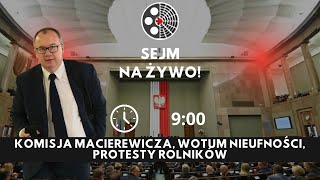 Sejm wotum nieufności wobec Bodnara inf o protestach rolników 22 lutego 2024 r [upl. by Tippets]