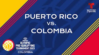 FIBA Womens PreQualifying Tournament 2023 Puerto Rico vs Colombia  Telemundo Deportes [upl. by Ardnuaek]