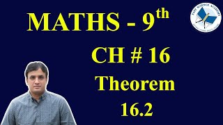 Maths Class 9 Chapter 16 Theorem 2 [upl. by Kath]