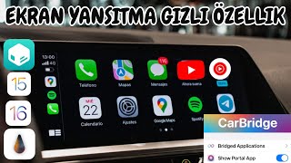 iPhone CarPlay CarBridge Nasıl Kurulur iOS 15  iOS 167 GİZLİ ÖZELLİK AKTİFLEŞTİRME [upl. by Shulman]