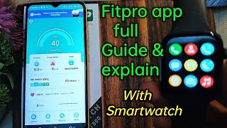 fitpro app use in hindi  fitpro app kaise use kare fitpro app use⚡fitpro app connect to smartwatch [upl. by Ailat]