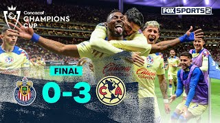 🐐03🦅 ¡Golpe de KO de América a Chivas  Concacaf Champions Cup [upl. by Ellicott]