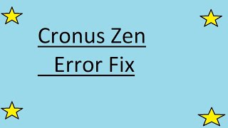 How to fix an error message on your Cronus Zen [upl. by Ashwell59]