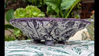 SolidConcrete Bonsai Pot using Potato Leaves for Texture [upl. by Neih]