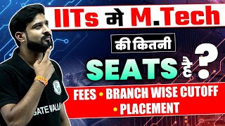 IITs में M Tech की कितनी Seats है  Fees  Branch Wise CutOff  Placement [upl. by Brinkema]