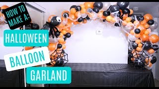 How to Make a Balloon Garland Arch in 2023  Halloween Edition EASY TUTORIAL [upl. by Hutchinson]