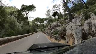 Driving up into the Tramuntana mountains  Mallorca  Majorca  7th July 2024 [upl. by Airasor]