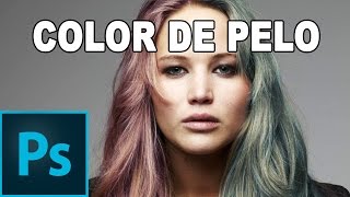 Cómo cambiar el color del pelo con Photoshop  Tutorial Photoshop en Español [upl. by Philipps901]