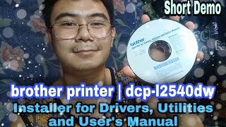 HOW TO INSTALL BROTHER PRINTER DCPL2540DW USING CD INSTALLER  Windows 10 [upl. by Niwrek]