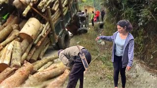 The highland girl worked as a truck driver climbing steep hills and carrying a full wooden truck [upl. by Soble122]