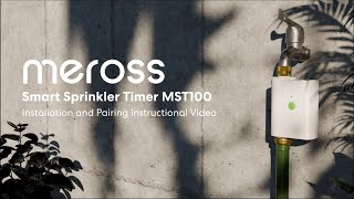 How to install and pair Meross Smart Sprinkler Timer MST100 [upl. by Tressia]