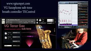 Saxophone subtone Kontakt sound library breath controller TEControl WAV [upl. by Nickie618]